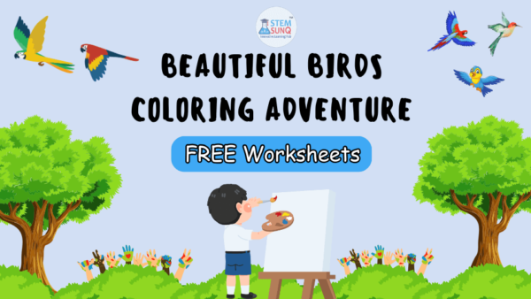 Beautiful Birds Coloring Adventure Free Worksheets