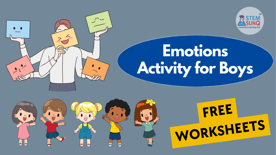 Emotions Activity for Boys Free Worksheets