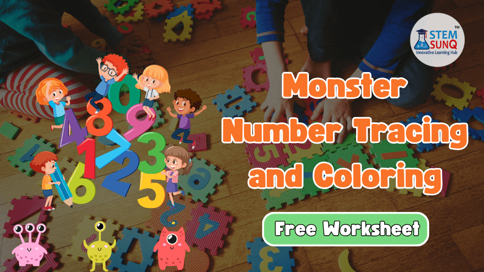 Monster Number Tracing and Coloring