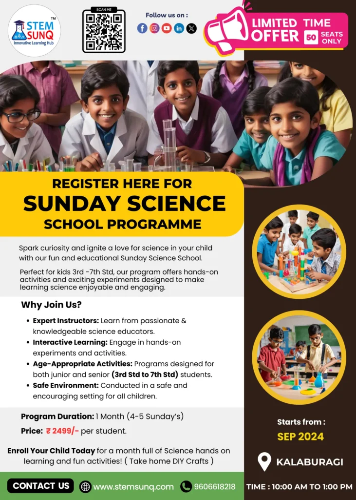 sunday science school program for kids