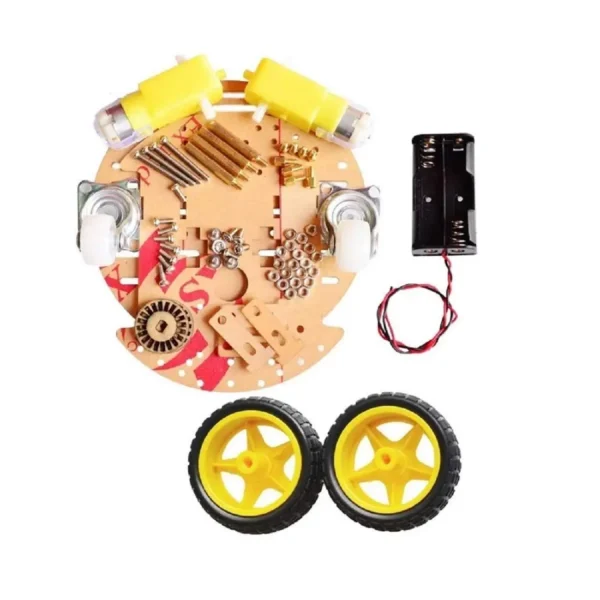 2WD Mini Round Double-Deck Robot Car Kit