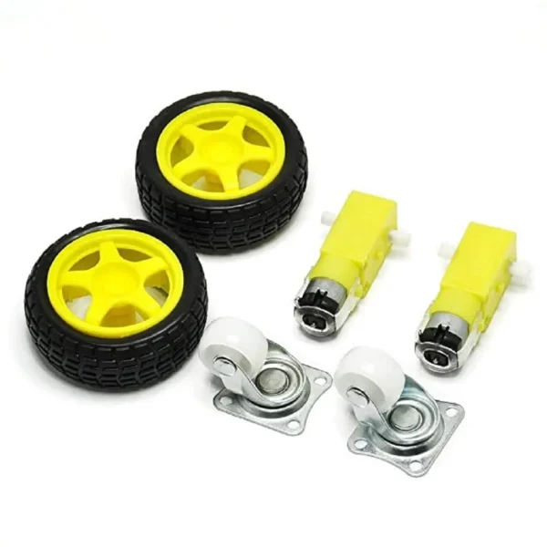 2WD Mini Round Double-Deck Robot Car Kit