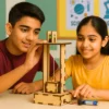 DIY Wooden electric elevator STEM activity kit for kids