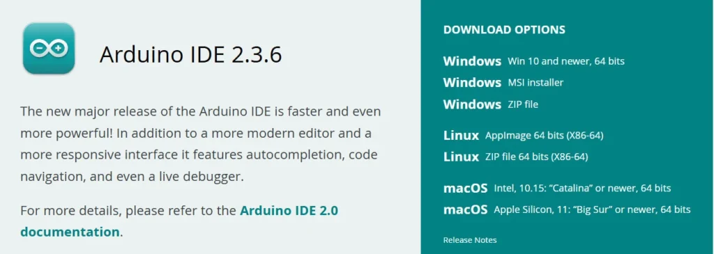 Arduino software download