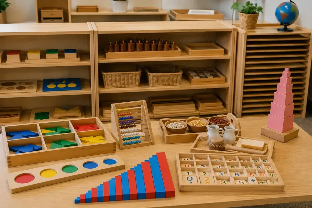 Montessori learning materials